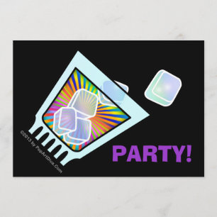 CONVITES COCKTAIL - ANTIQUADO - ROCHAS DE VIDRO