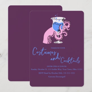 Convites Cocktail de Tentáculos de Polvo e Fantasias de Hal