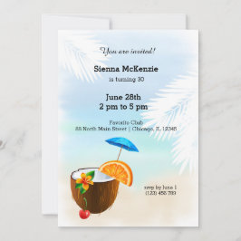 Convites Cocktail de Verão
