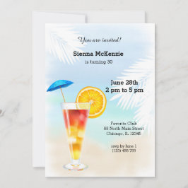 Convites Cocktail de Verão