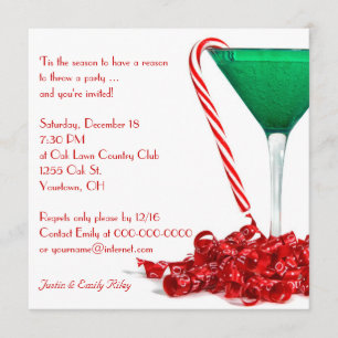 Convites Cocktail do Natal