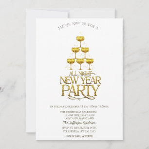 Convites Cocktail Glass Stars Christmas Company