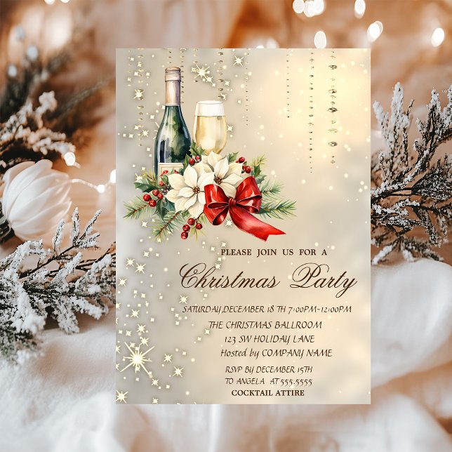 Convites Cocktail Holly Berry Red Arco Natal (Criador carregado)