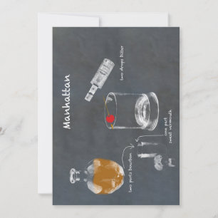 Convites Cocktail Manhattan