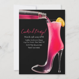 Convites Cocktail Party-Stiletto e Cocktails