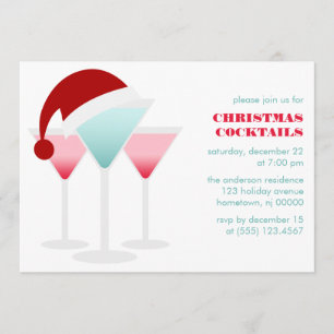 Convites Cocktails de Natal