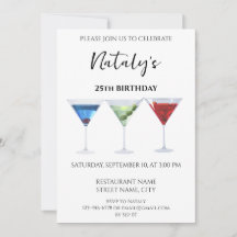 Cocktails divertidos e coloridos