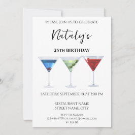 Convites Cocktails divertidos e coloridos