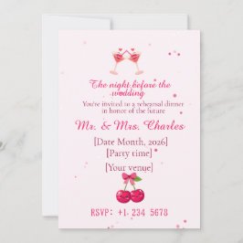 Convites Cocktails Divertidos e Fofos para Jantar de Rehear