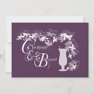 Convites Cocktails do furacão Fleur de Lis e Brunch