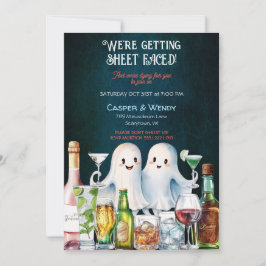 Convites Cocktails Fantasmas de Halloween
