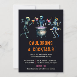Convites Cocktails Misturadores de Negócios do Halloween Of