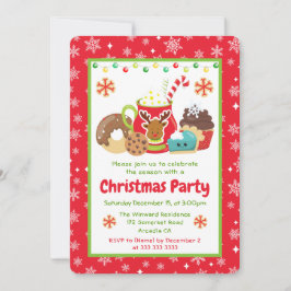 Convites Cocoa e Biscoitos de Natal Presentes de Natal