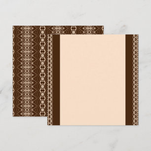 Convites Cocoa Heritage Africano Marrom e Tribal Marfim