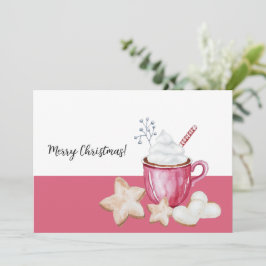 Convites Cocoa Quente De Natal E Biscoitos Aquarela
