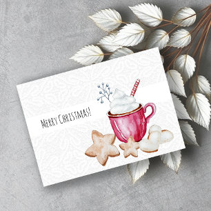 Convites Cocoa Quente De Natal E Biscoitos Aquarela