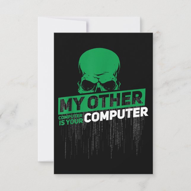 Convites Código Admin do Nerd Hacker do Engenheiro Sysadmin (Frente)