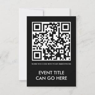Convites código customizável de QR