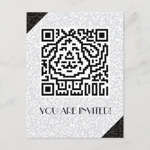 Convites Código de QR o cão