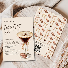 Convites Código QR A Tini Bit Antigo Espresso Martini Anive