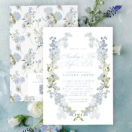 Convites Código QR Algo Azul Antes de Fazer Chá de panela