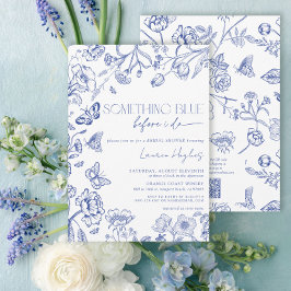 Convites Código QR Algo Azul Antes de Fazer Chá de panela