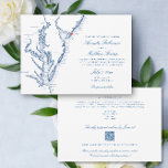 Convites Código QR all-in-one do Avalon NJ Casamento RSVP<br><div class="desc">Convide seus convidados para seu casamento Avalon, Nova Jersey com nosso convite para casamento multifuncional, amigo do orçamento! Este conveniente convite apresenta um design Blue Jersey Shore Map perfeito para o seu casamento no The Ouro Inn, The Reeds at Shelter Haven, ICONA Avalon, Windrift Hotel Resort, e no Avalon Yacht...</div>