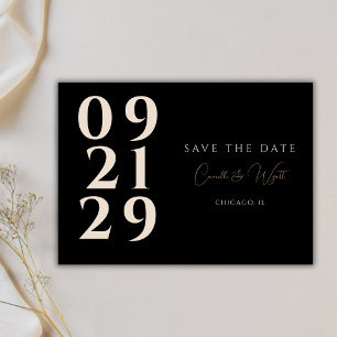 Convites Código QR B&W Moderno de Tipografia de Número Negr