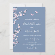 Código QR Casamento Cerejeira Azul em Flor