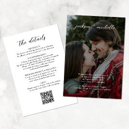 Convites Código QR | Casamento de Foto de Script de Orçamen