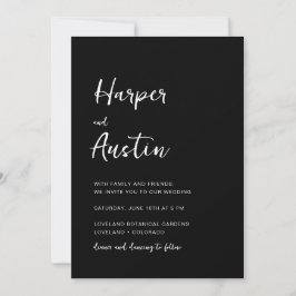 Convites Código QR Casamento Moderno Roteiro
