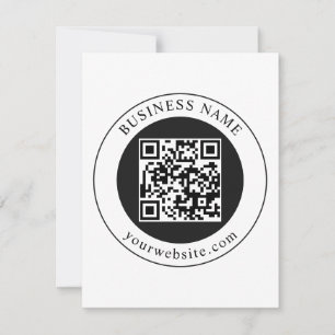 Convites Código QR com Nome da Empresa Editável