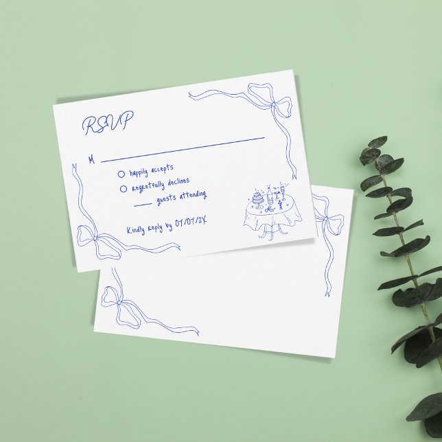 Convites Código QR Contemporâneo Desenhado à Mão Único Arco (Criador carregado)