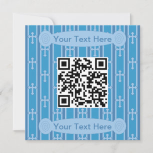 Convites Código QR Cruz Fun e Chique