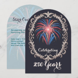 Convites Código QR da Celebração dos 250 Anos de Fogos de A