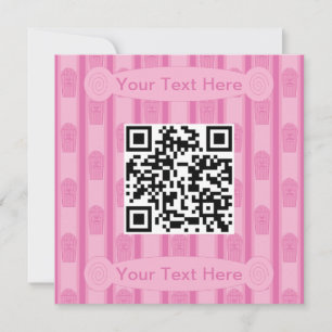 Convites Código QR da Popcorn de Fundo e Rico