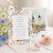 Código QR de Casamento de Flores Silvestres do Pra