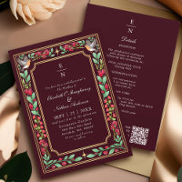 Código QR de Casamento Físico Botânico de Encantam