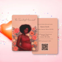Código QR de Chuveiro de Bebê de Mulher Grávida Pr