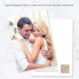 Convites Código QR de Fotografia Sobreposição Dourada de Ve
