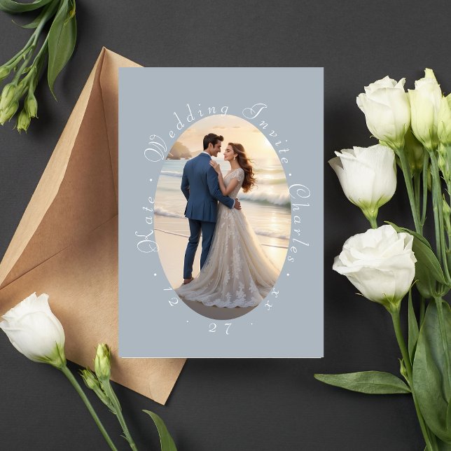 Convites Código QR de Quadro de Foto Elegante (Criador carregado)