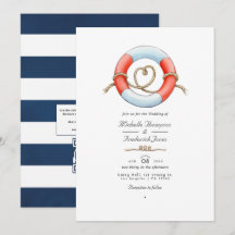 Código QR de RSVP de aquarela Casamento Náutico