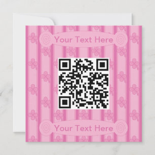 Convites Código QR de Trevo de 4 Folhas Divertido e Elegant