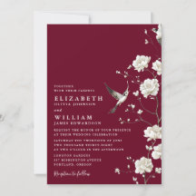 Código QR do Casamento do Jardim Floral Chinoiseri