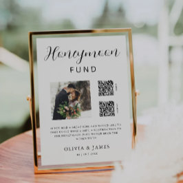 Convites Código QR do Fundo Honeymoon e Casamento Fotográfi