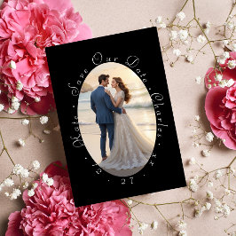 Convites Código QR do Quadro de Fotografias Elegante Guarda