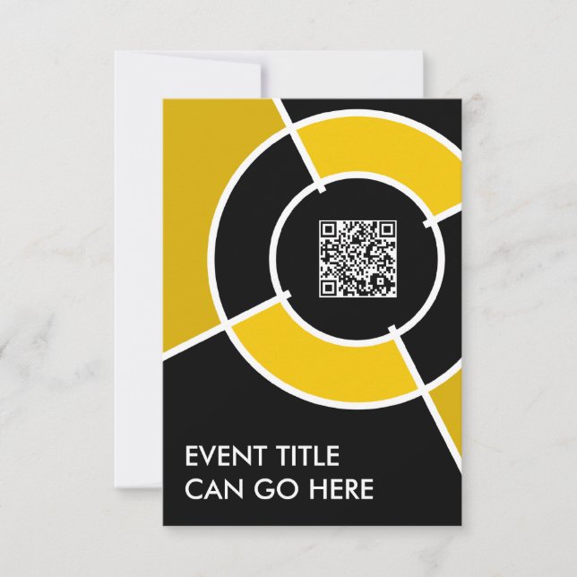 Convites código QR dos olhais laranja (Frente)