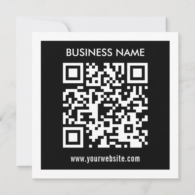 Convites Código QR editável (gerado instantaneamente) | Pre (Frente)