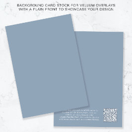 Convites Código QR Fundo Azul Empoeirado Para Sobreposição 