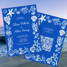 Código QR PERSONALIZADO de Casamento de Praia da S
